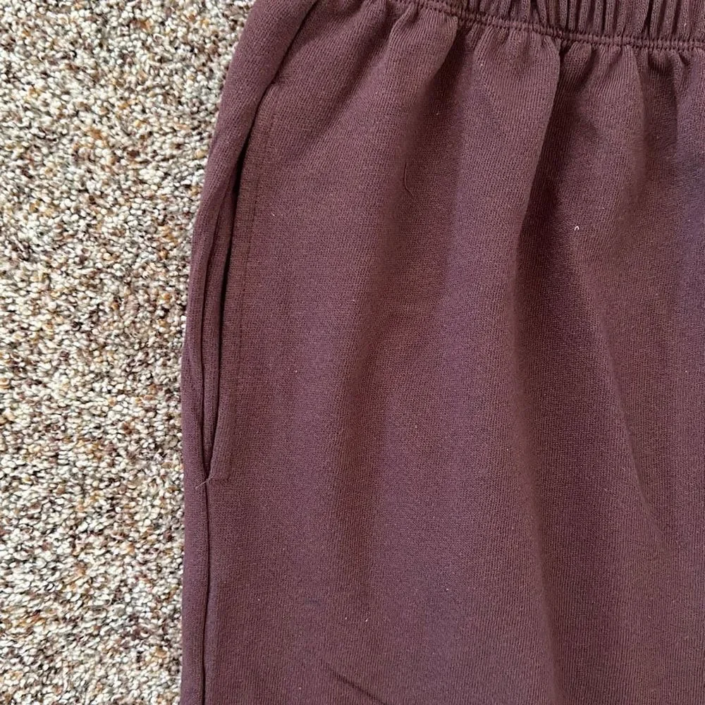 Naked Wardrobe Soft Sweatpants Elastic Waist in Chocolate Brown Size 1X - Picture 3 of 7
